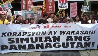 针对民众反腐抗议，菲律宾军队进入“红色警戒”