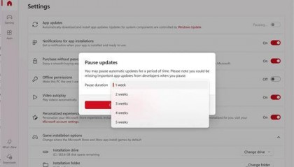 强制用户更新软件！微软发布新版应用商店：只能选择暂停更新、最长五周