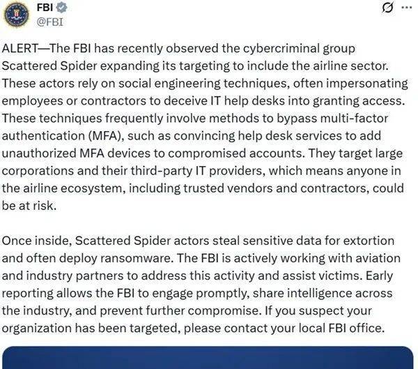 捷豹路虎遭受严重网络攻击，停产或将持续到11月，3.3万员工“被迫休假”，预计损失上亿英镑利润，黑客组织“分散蜘蛛”宣称负责