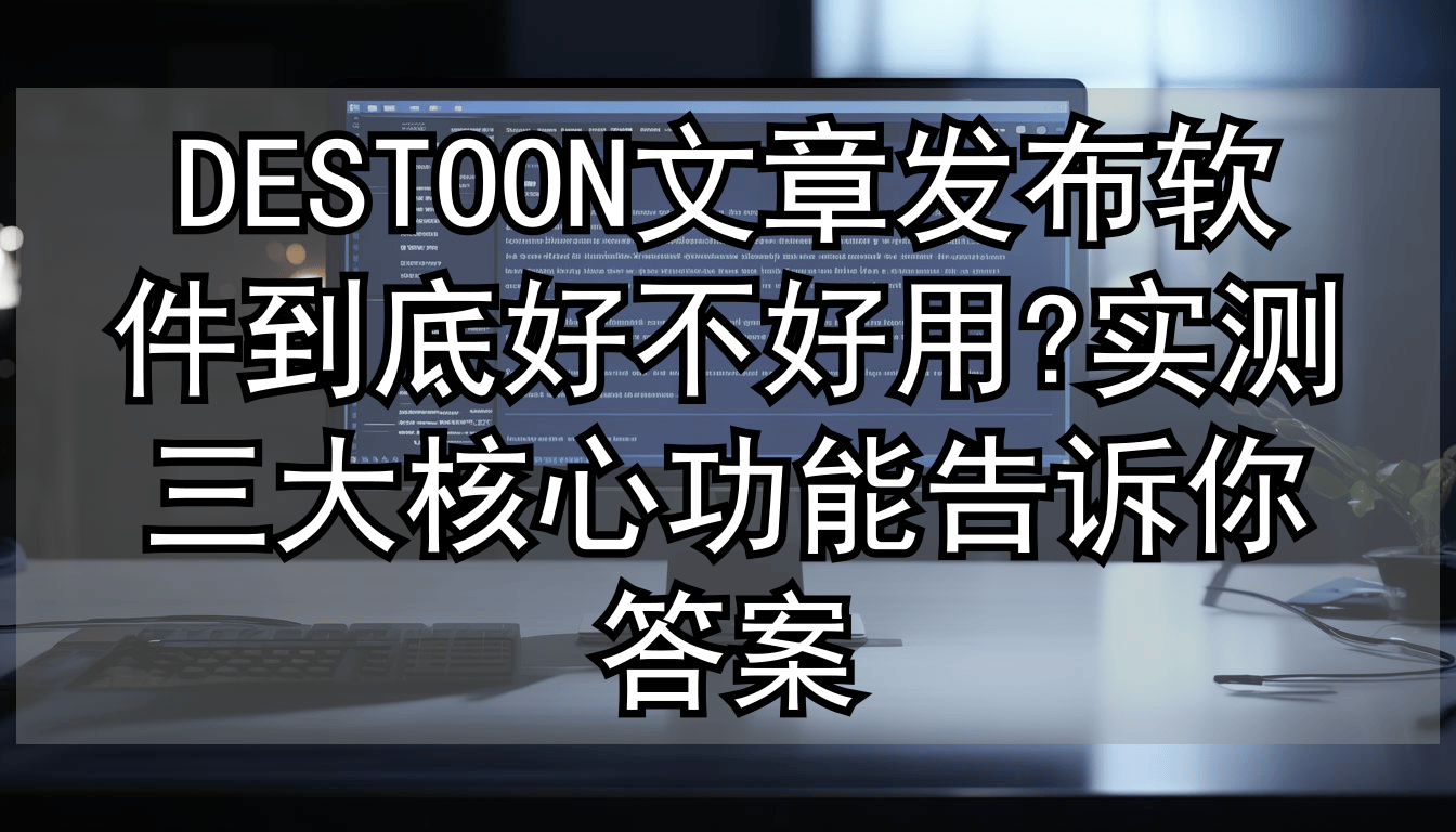 被繁琐工作逼到绝境？看他如何用软件实现DESTOON全自动更新