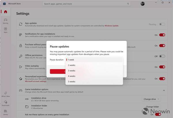 强制用户更新软件！微软发布新版应用商店：只能选择暂停更新、最长五周